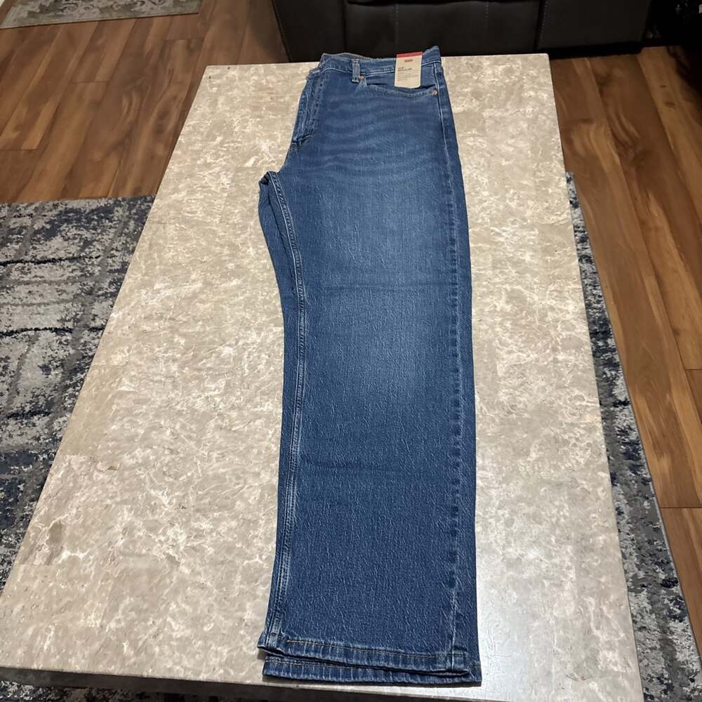 Levi's Men's 505 Regular Stretch Straight Leg Jeans, Blue, 40 x 32